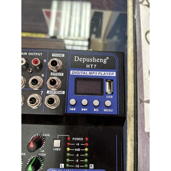 Depusheng HT7 Digital MP3 Player 7 Channel Mixer New - Picture 2 of 7